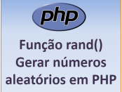Como gerar números aleatórios em PHP coma função rand