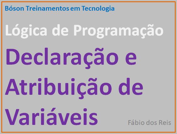 Declaração e atribuição de valores a variáveis em lógica