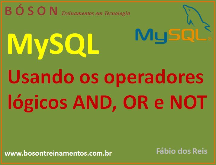Operadores lógicos AND, OR e NOT no MySQL