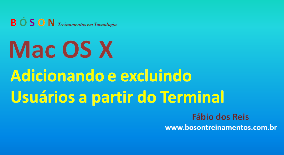 Mac OS X - Adicionar usuários a partir do terminal