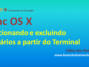 Mac OS X - Adicionar usuários a partir do terminal