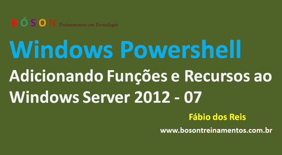 PowerShell Funções e Recursos no Server 201