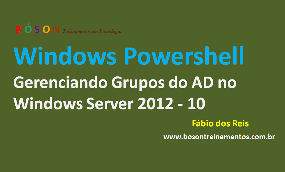 Windows PowerShell Gerenciamento de Grupos do Active Directory