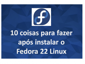 10 Coisas para fazer após instalar o Linux Fedora 22