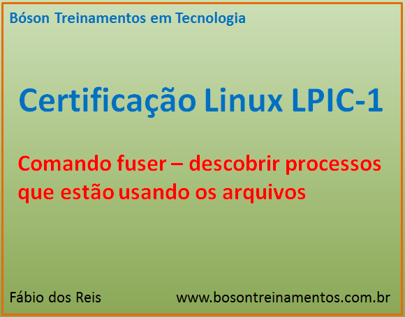 Comando fuser - descobrir processos no Linux
