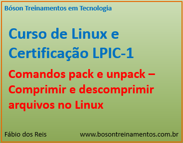 Comandos pack e unpack - Linux LPI 1
