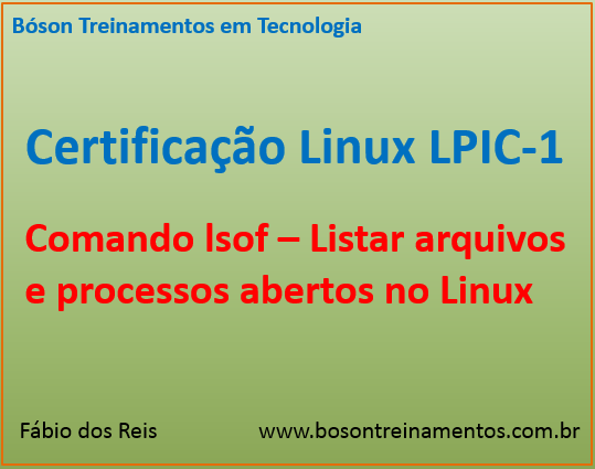 Comando lsof no Linux - Listar arquivos e processos abertos