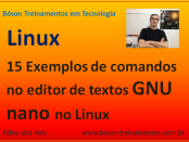 Editor de textos GNU nano no Linux - comandos