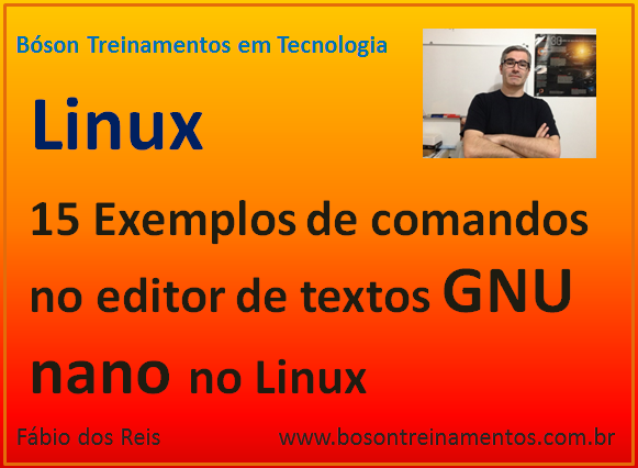 Editor de textos GNU nano no Linux - comandos