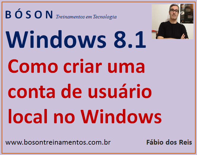 Criar conta de usuário local no Windows 8 e 8.1