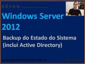 Backup do Estado do Sistema - Windows Server 2012 R2