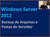 Backup de Arquivos e Pastas no Windows Server 2012 R2