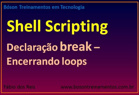 Declaração break - encerrando loops em shell script