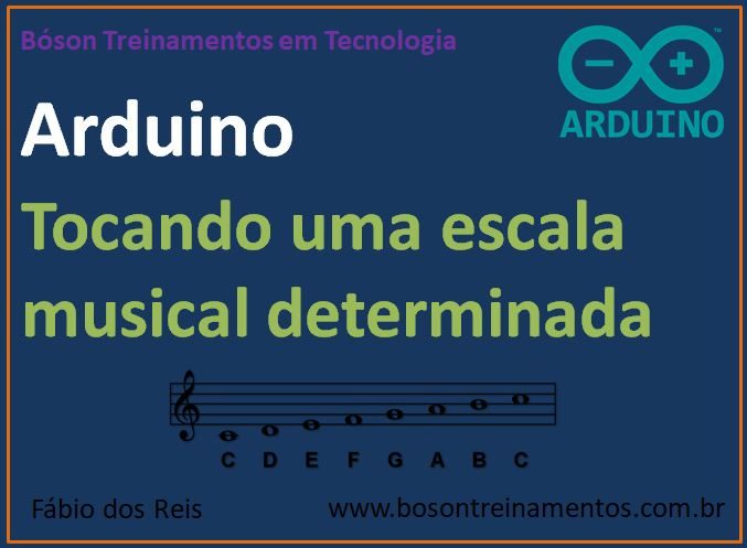 Tocar escala de dó maior no Arduino