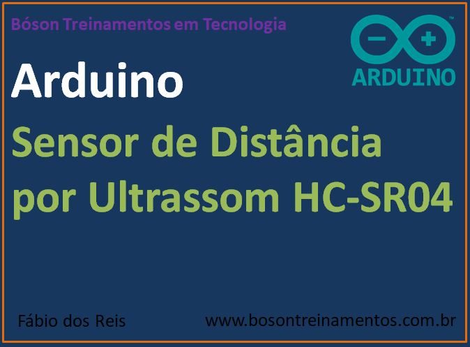 Sensor ultrassônico de distância HC-SR04 no Arduino