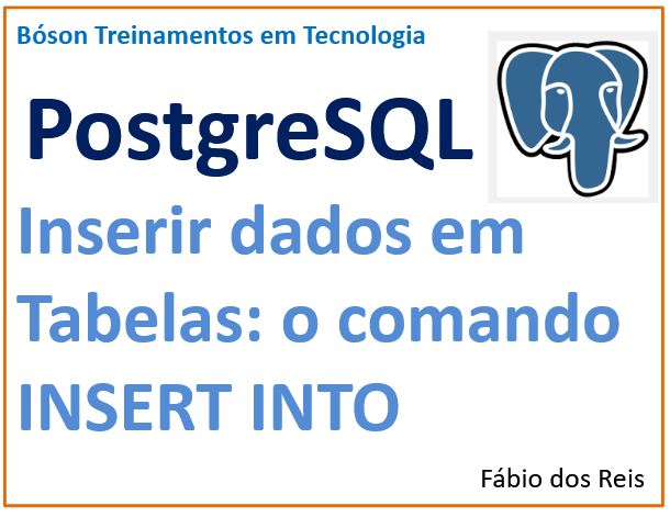Cadastrar registros no postgresql com comando insert into