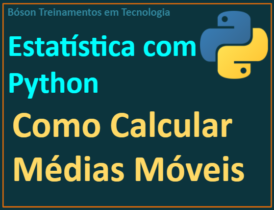 Calcular médias móveis em python e plotar gráfico