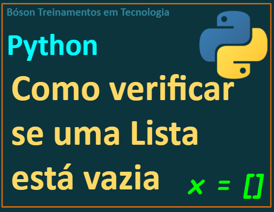 Verificar se uma lista está vazia em Python