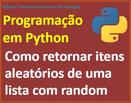 Como obter elementos aleatórios de uma lista em Python com módulo random