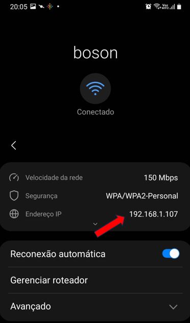 Consultar endereço IP no android