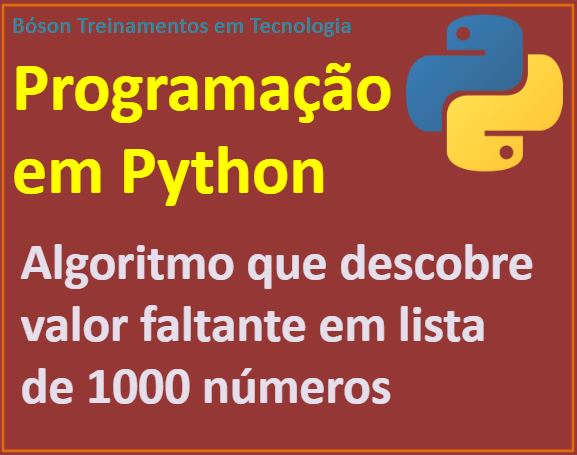 Descobrir número faltante em lista com script em python
