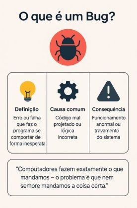 O que é um bug em programação? - Bóson Treinamentos em Ciência e Tecnologia